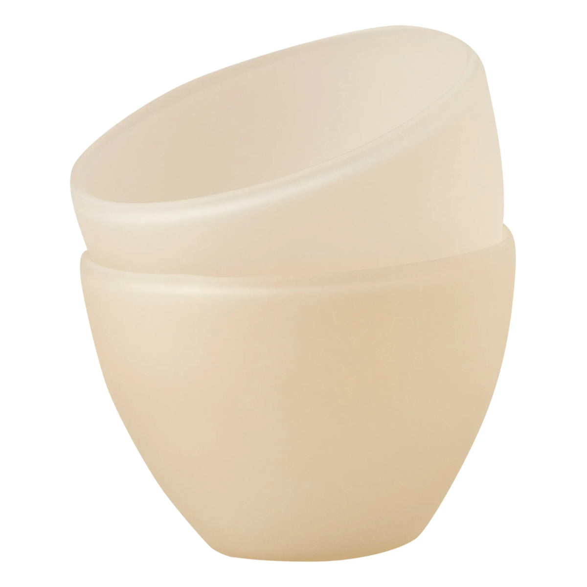 Los Objetos Decorativos - Opal Borosilicate Bowl - Set of 2 | Ecru