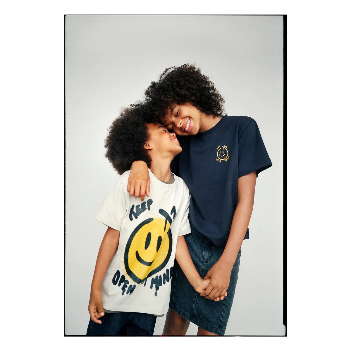 Molo - Railey Smiley Open Mind Organic Cotton T-Shirt | Black