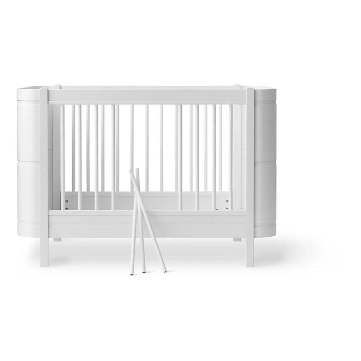 Oliver Furniture - Wood Mini+ baby bed, excluding junior kit | White