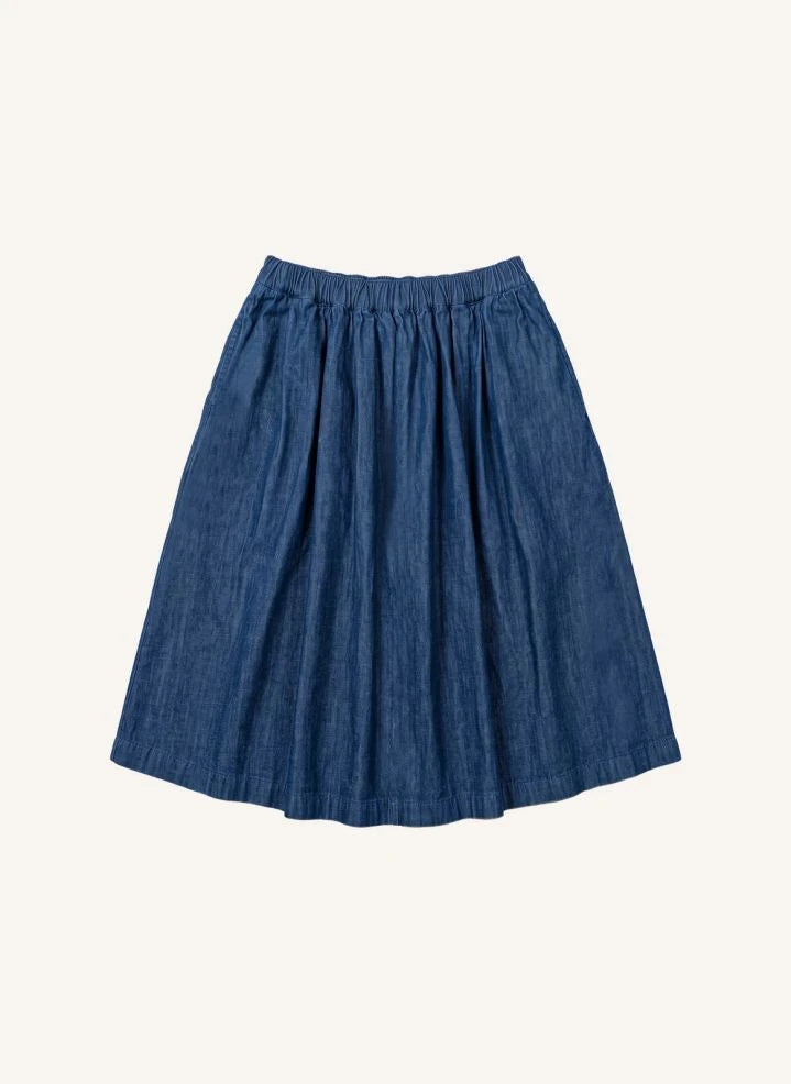 Smallable Kid - Tina Denim Skirt | Raw Denim