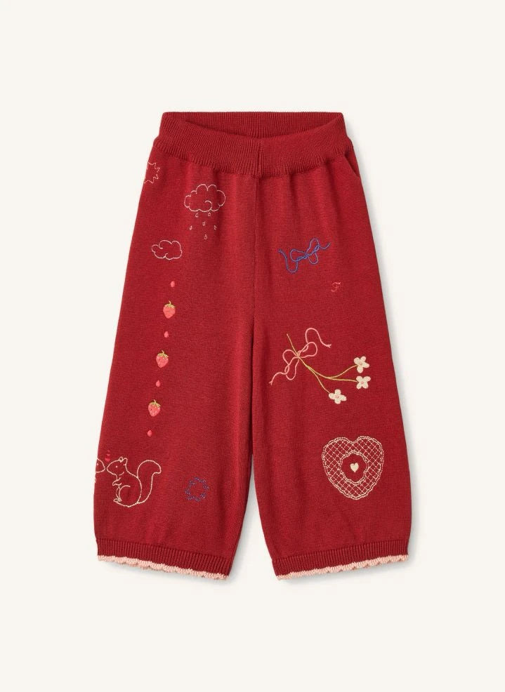Flöss - Agnes Knit Pants | Red