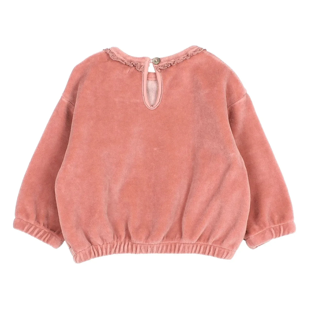 Búho - Velvet Pocketless Lace-Detail Organic Cotton | Pink