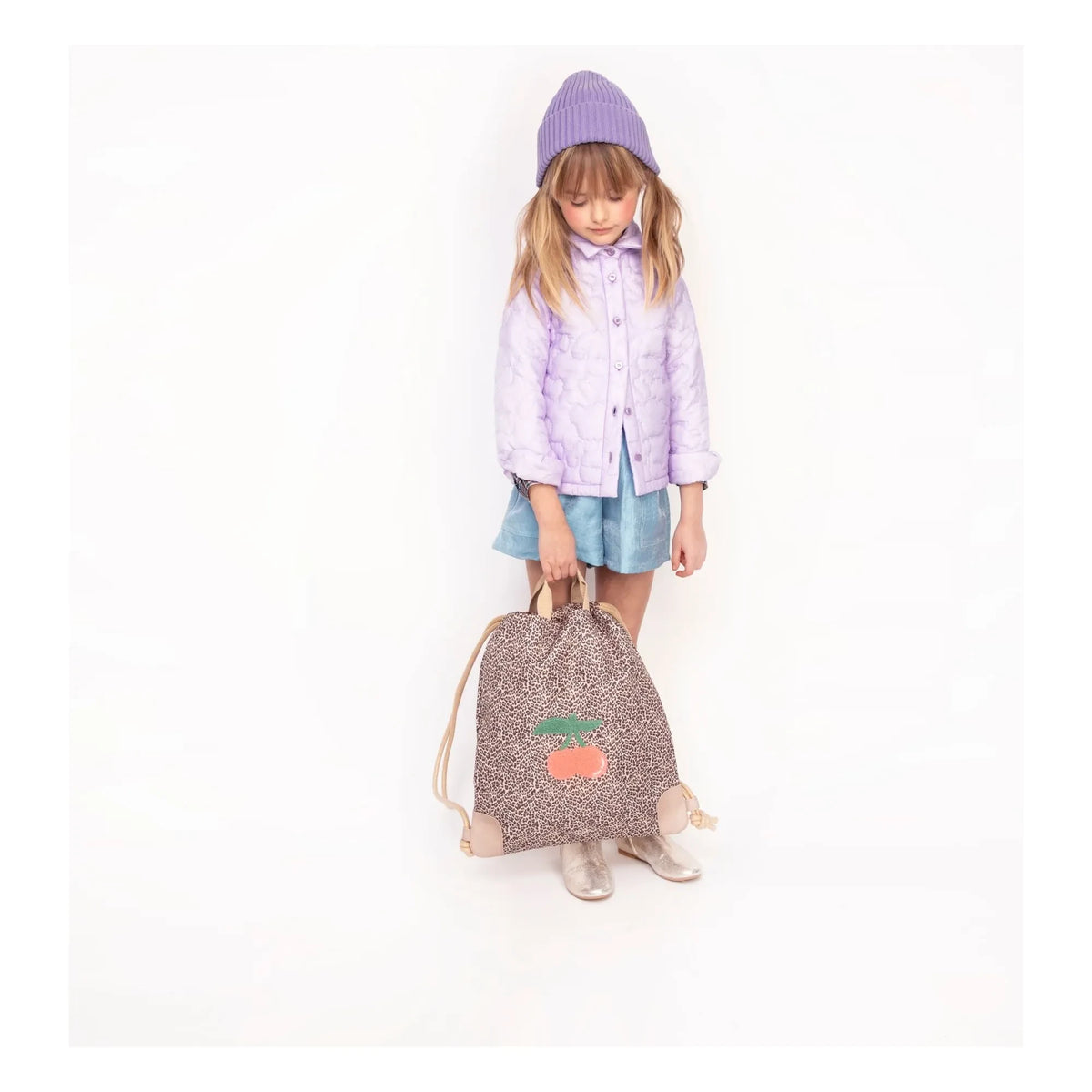 Jeune Premier - Leopard Cherry Gym Bag | Beige