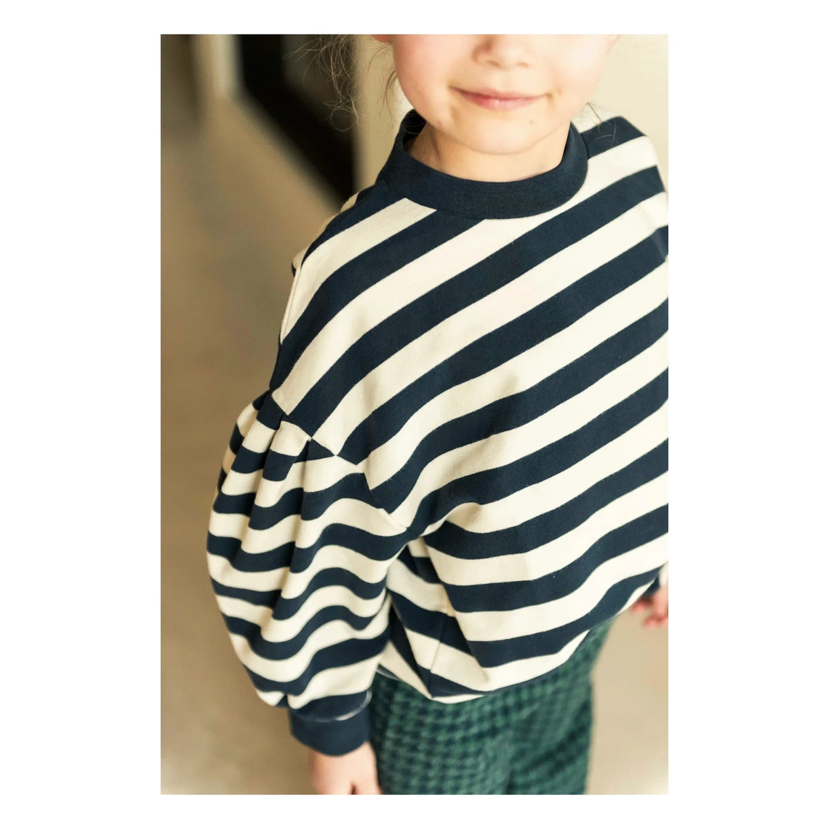 Jenest - Millie Striped Organic Cotton T-Shirt | Navy
