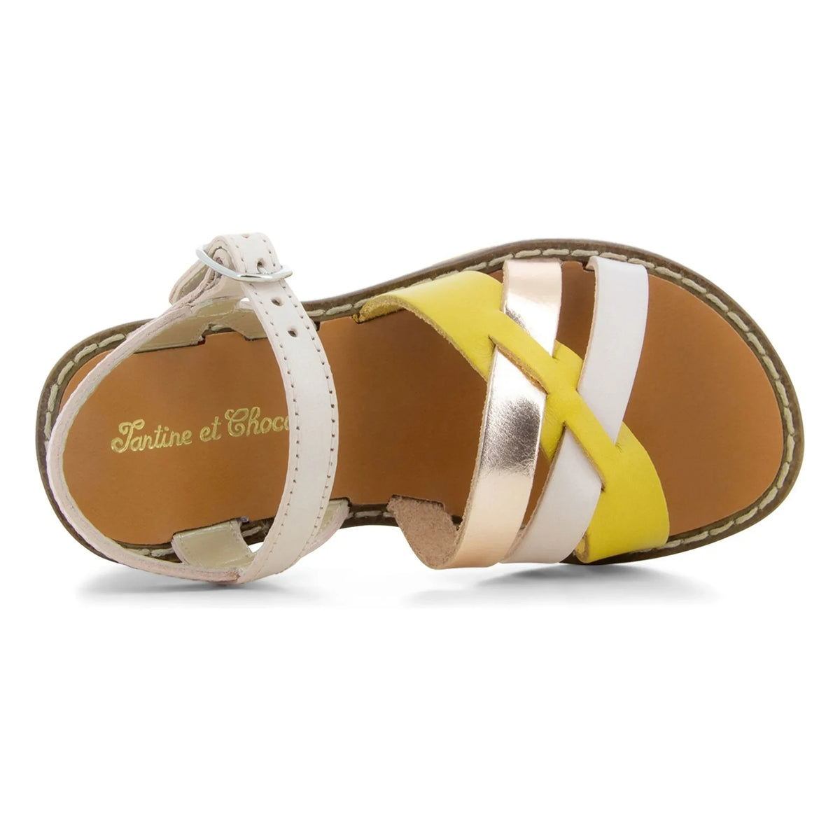 Tartine et Chocolat - Cross Sandals | Ecru