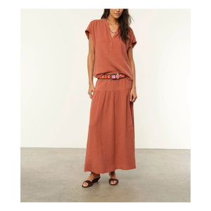 Xirena - Evelyn Cotton Skirt | Rust Color