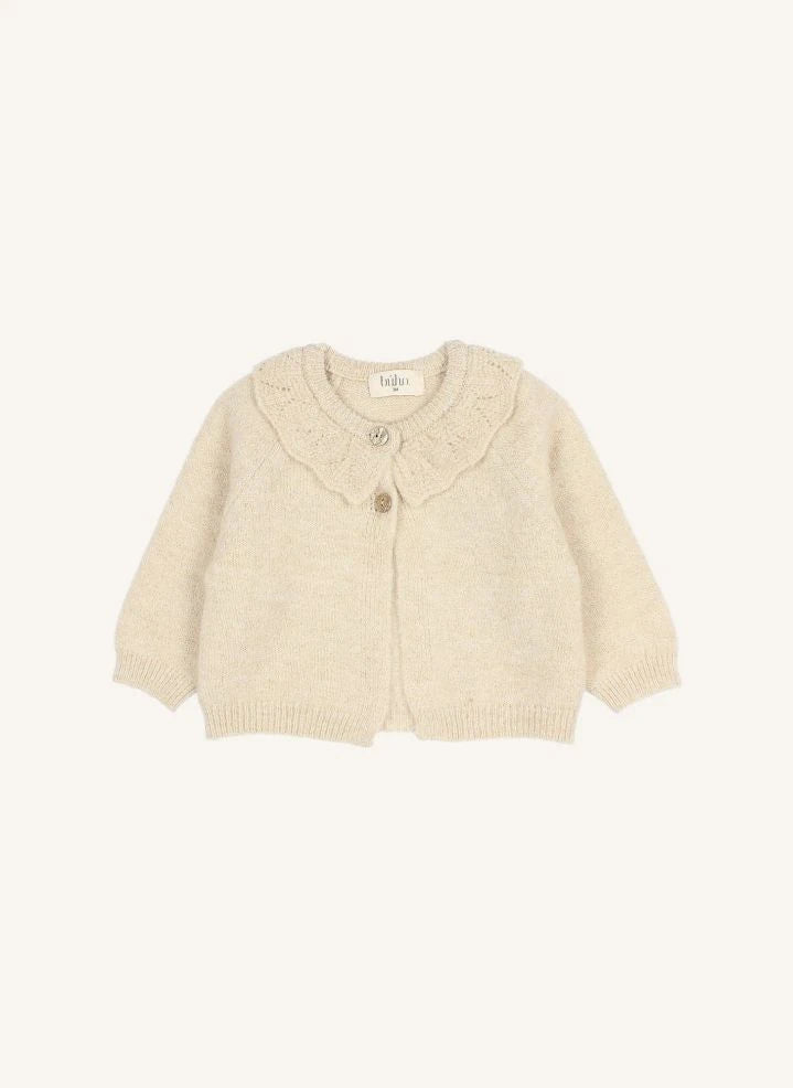 Búho - Lurex Cardigan | Beige