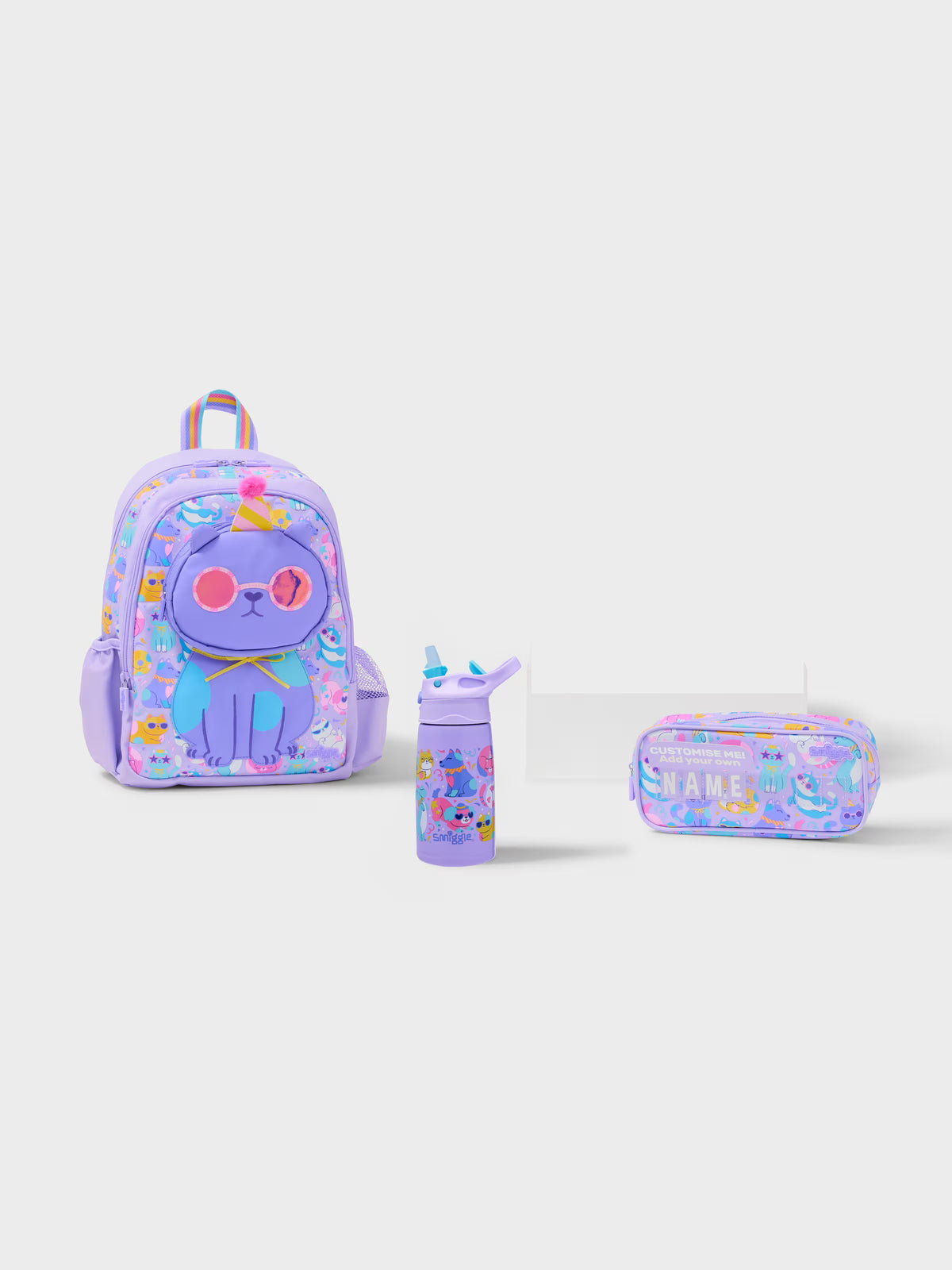 Smiggle - Play Time 3-Piece Preschool and Nursery School Bag Set