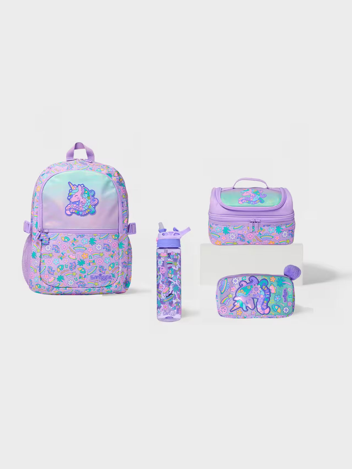 Smiggle - All Stars 4-Piece School Bag Set