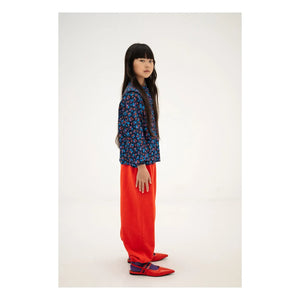 Repose AMS - Organic Cotton Printed Ball Pattern Jogger | Red