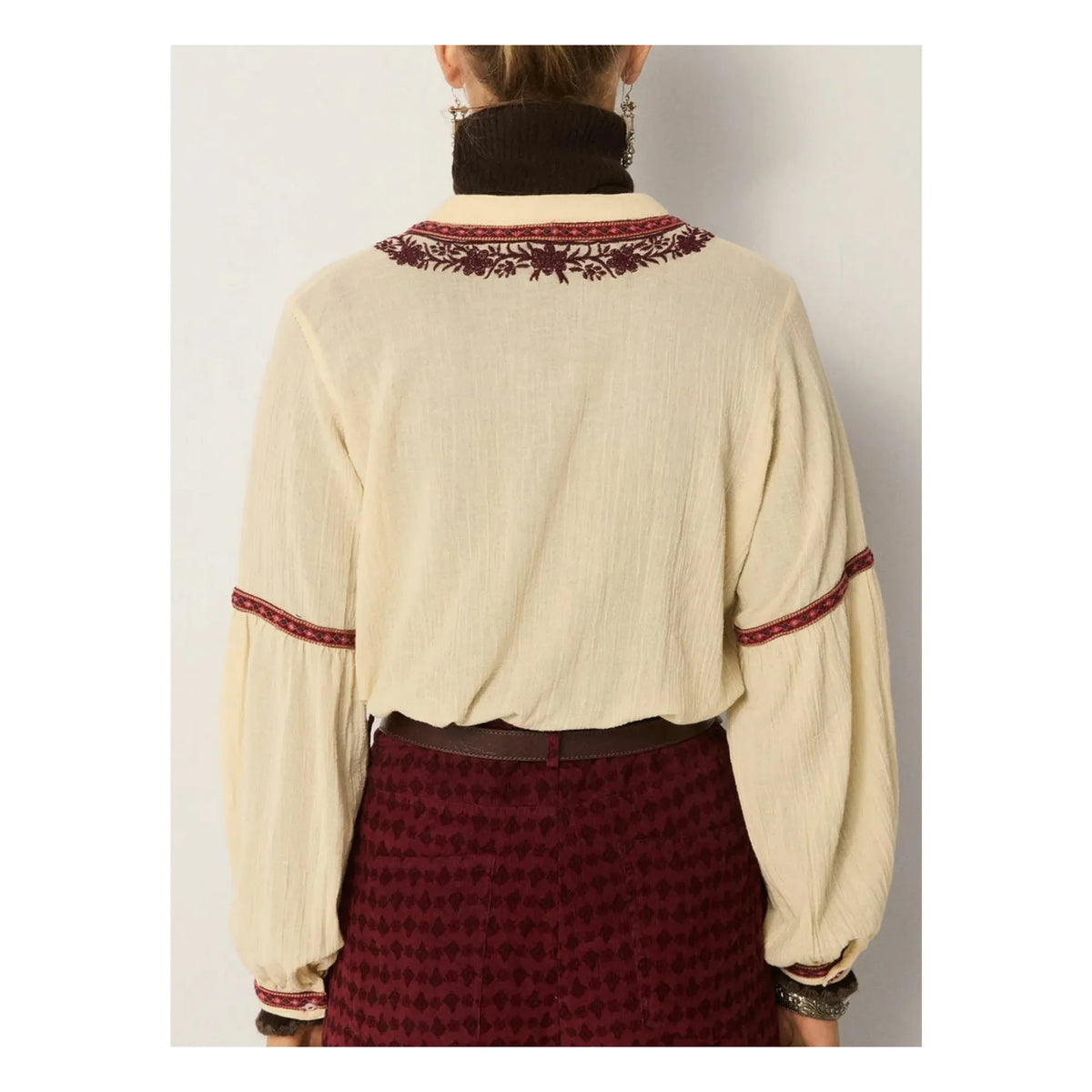 Maison Hotel - Blouse Vineyard Bruna Cotton Crepe | White