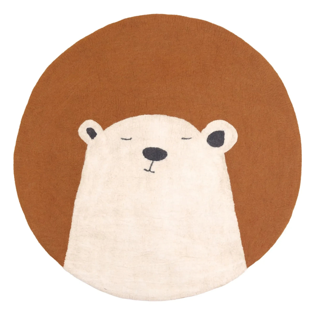 Muskhane - Felt Pasu Grizzly Rug | Powder Pink