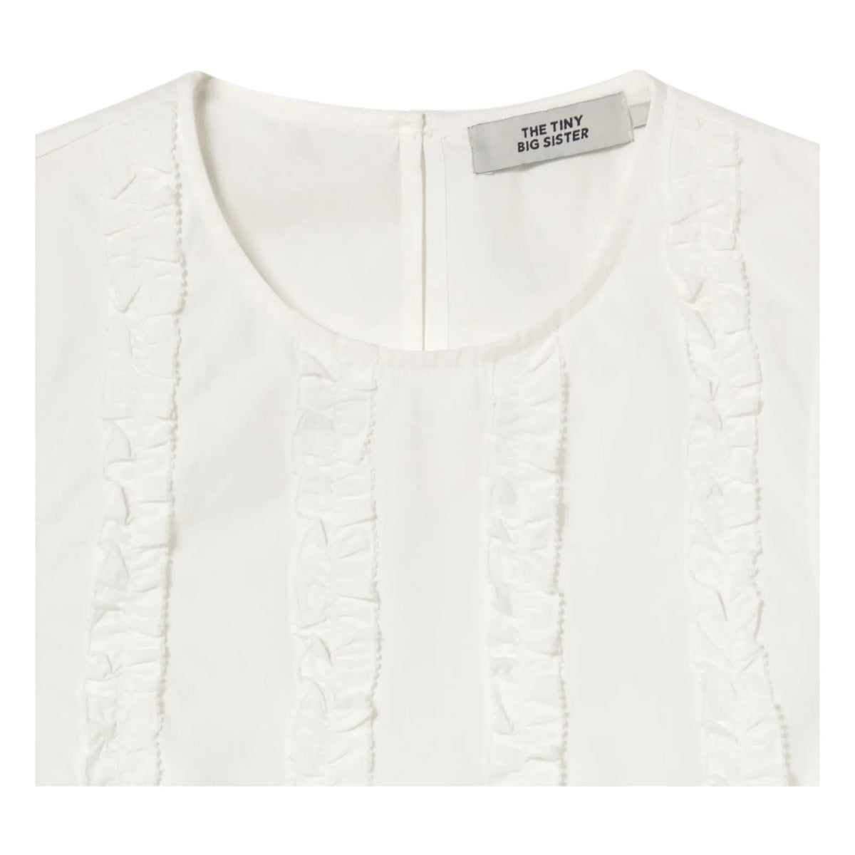 The Tiny Big Sister - Cotton Top | White