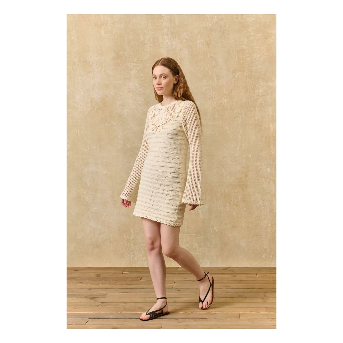 Louise Misha - Eleonora Cotton Dress | Cream