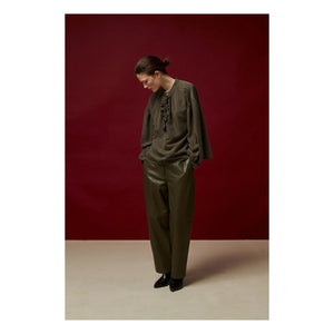 BELLEPIECE - Conrad Leather Pants | Bronze