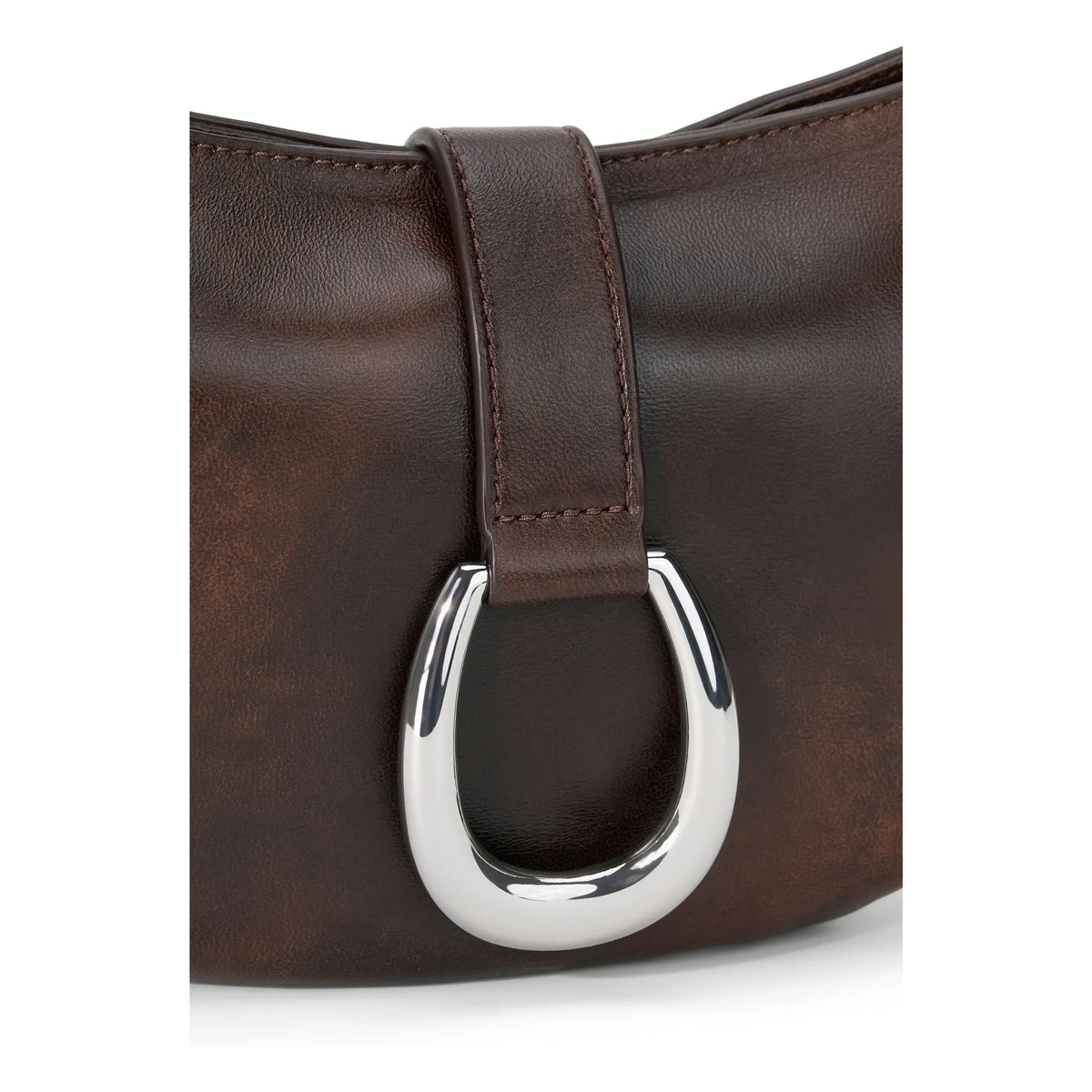 Staud - Harlow Crescent Leather Bag | Brown
