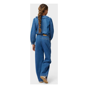 Molo - Robbin Denim Collared Blouse Organic Cotton | Blue