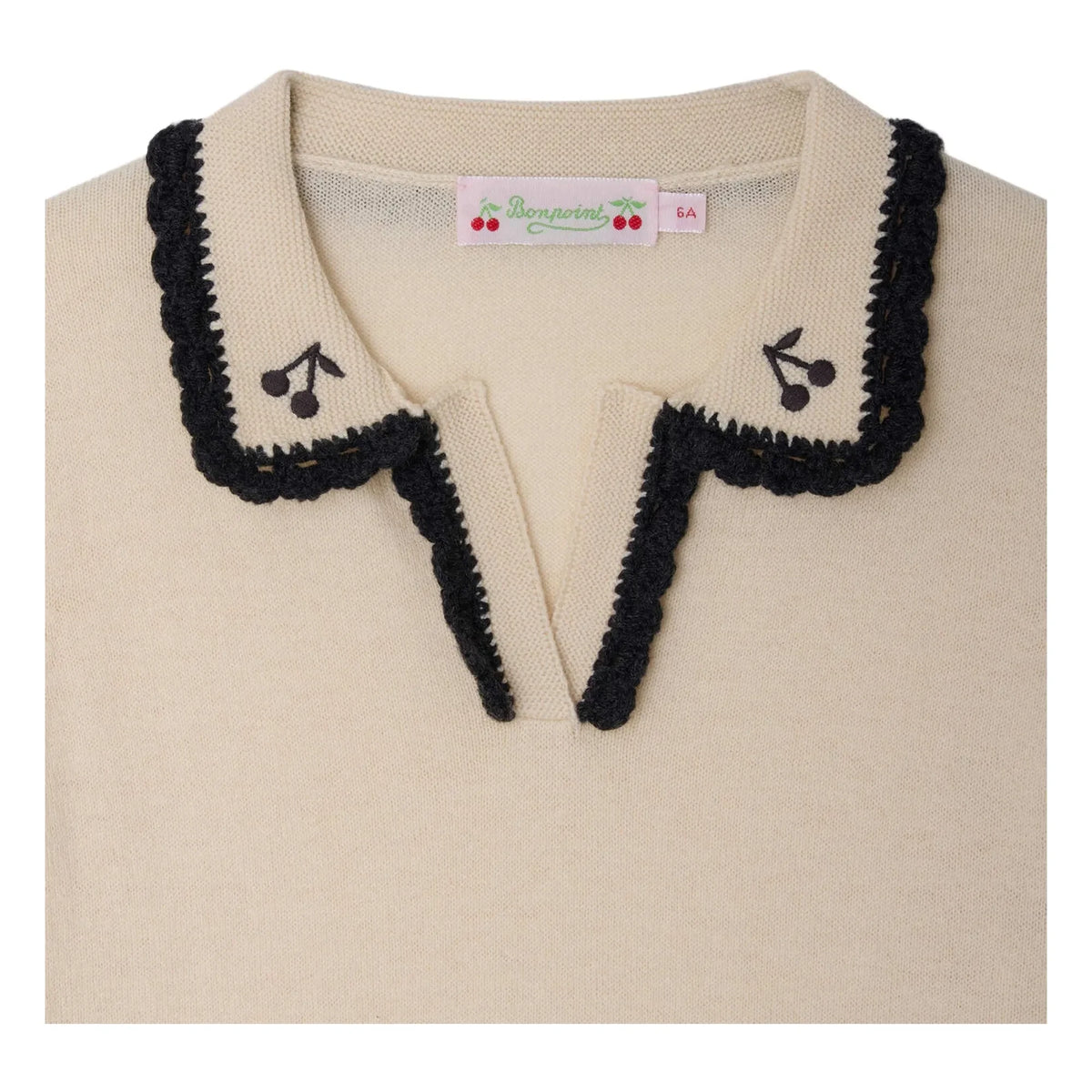 Bonpoint - Polo Lisette Wool | Ecru