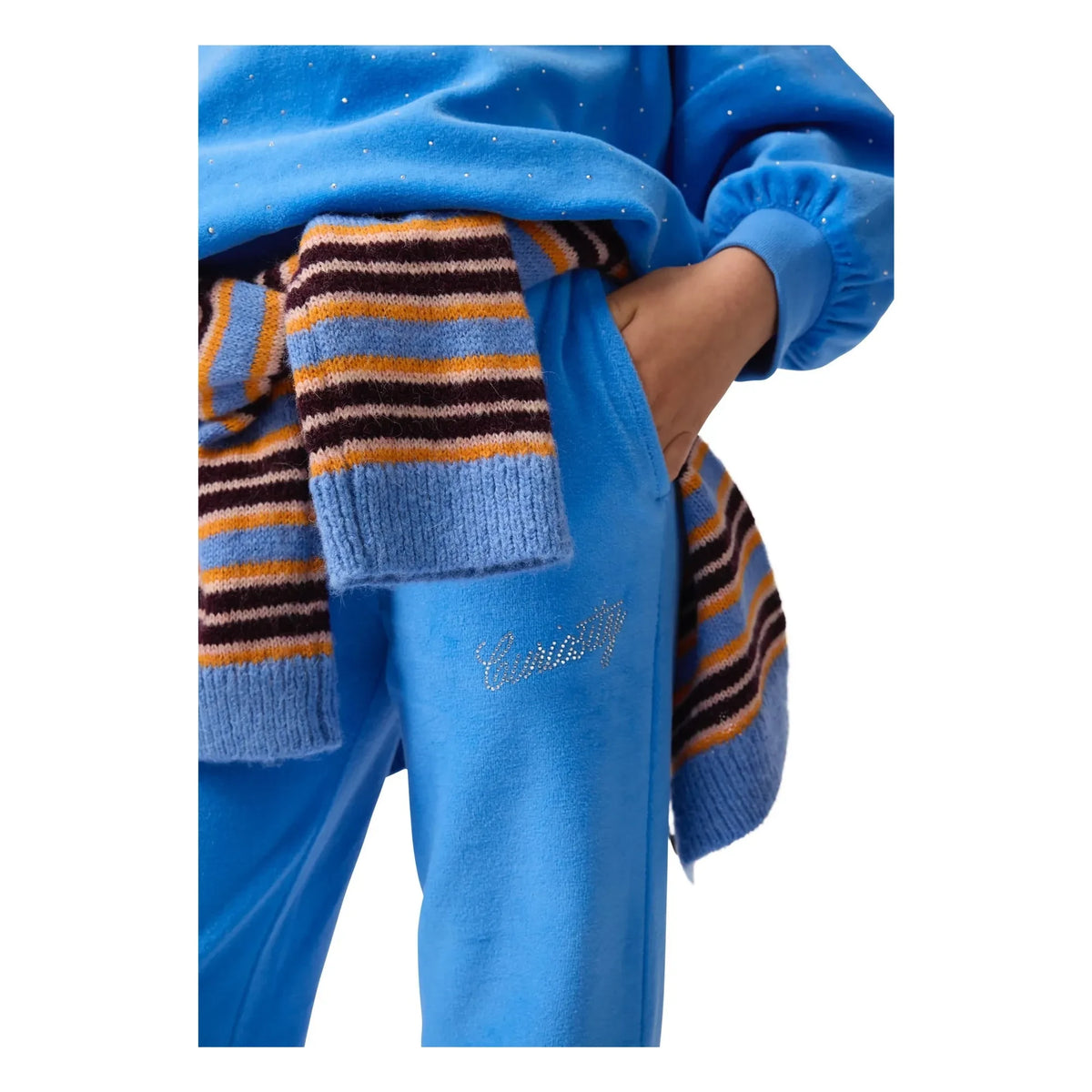 Molo - Striped Geraldine cardigan | Light Blue