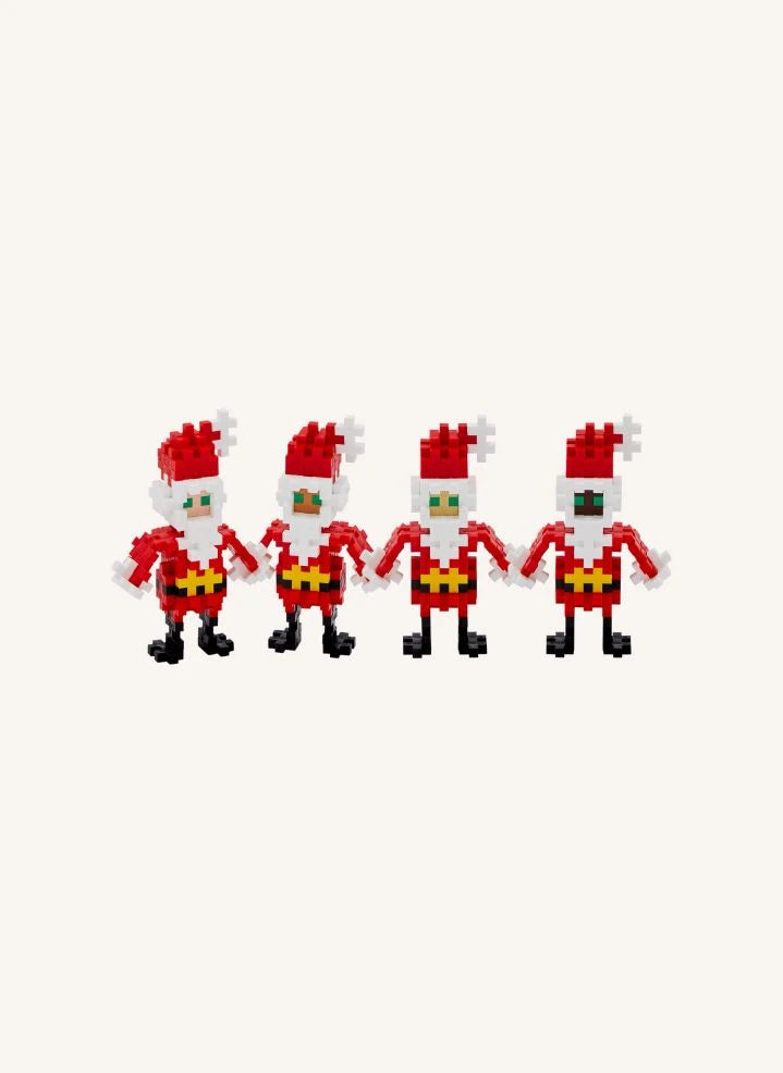 Plus-Plus - Santa Claus Tube - 100 Pieces | Red