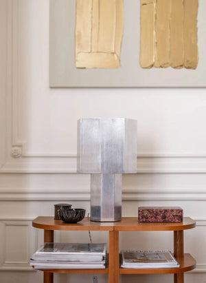 The Socialite Family - Pompon Table Lamp | Silver