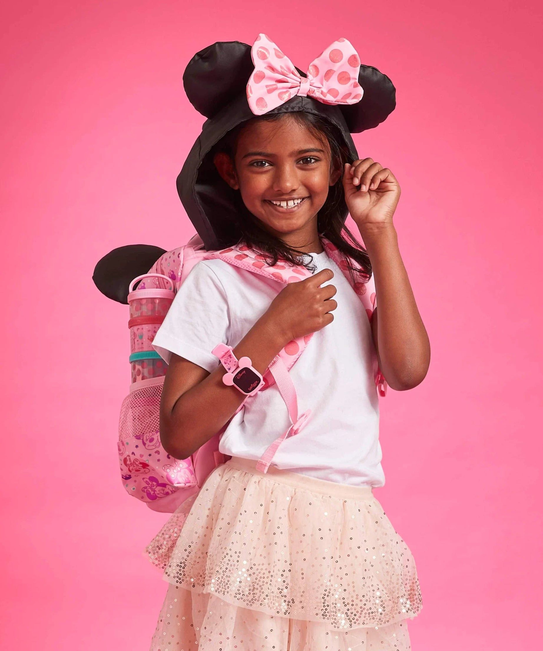 Smiggle - Minnie Mouse Şapkalı Anaokulu Sırt Çantası-Dinossi