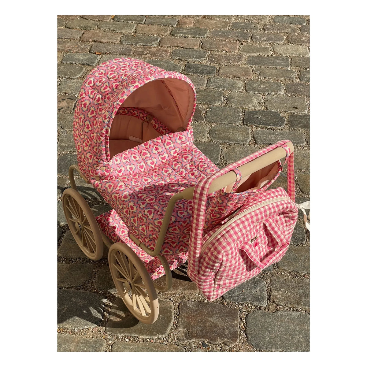 Konges Sløjd - Vichy baby changing bag | Pink