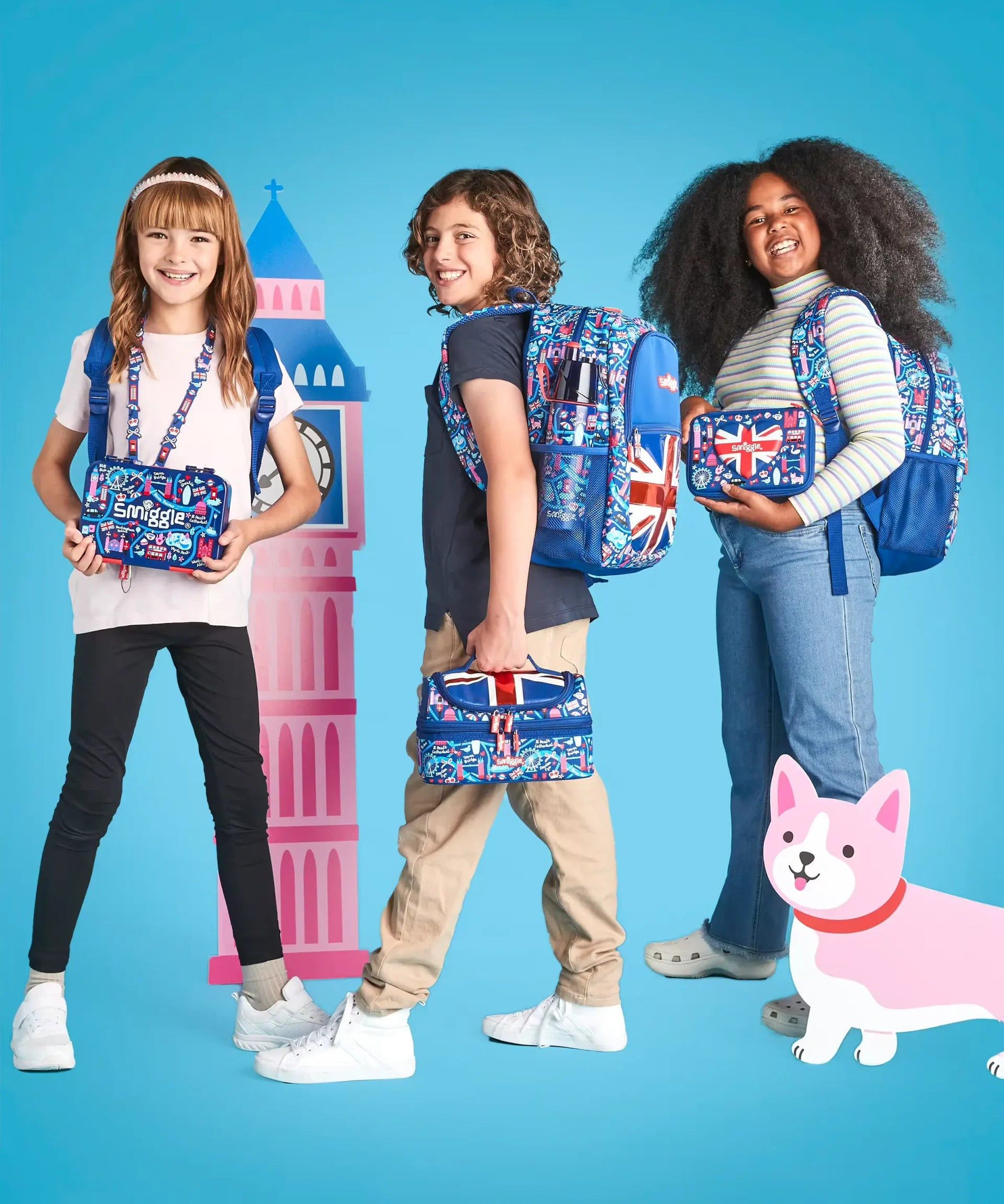 Smiggle - Little London Klasik Sırt Çantası-Dinossi