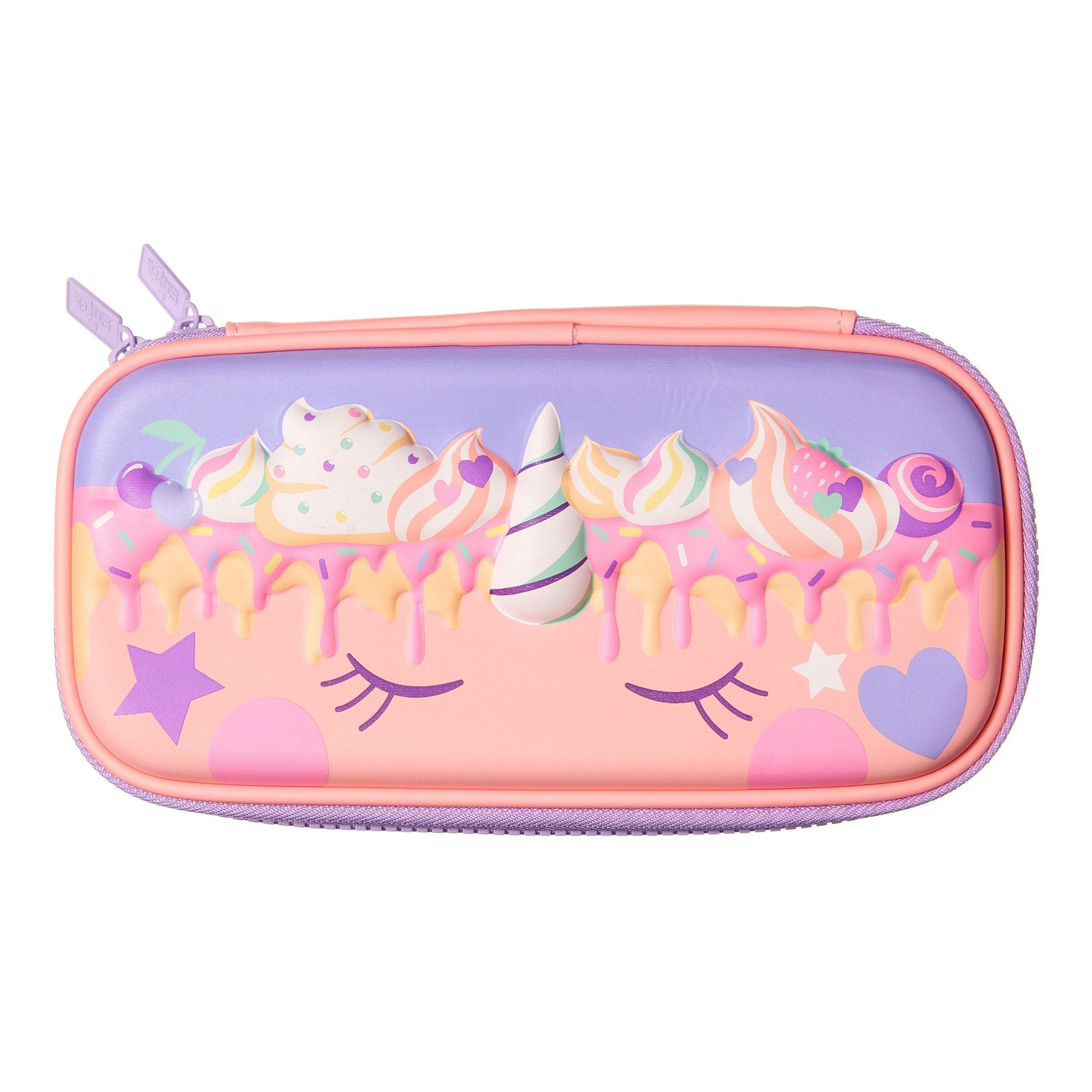 Smiggle - 3D Kabartmalı Hardtop Unicorn Kalem Kutusu-Dinossi