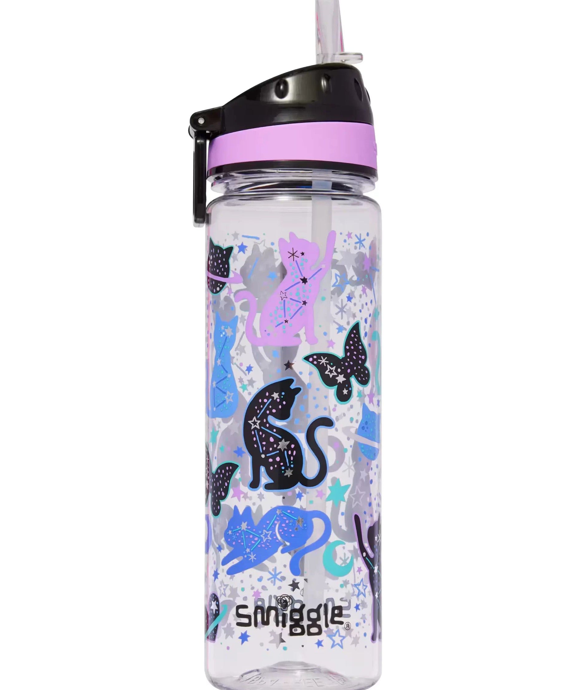 Smiggle - Wild Side 650ML Pipetli BPA&apos;sız Suluk-Dinossi
