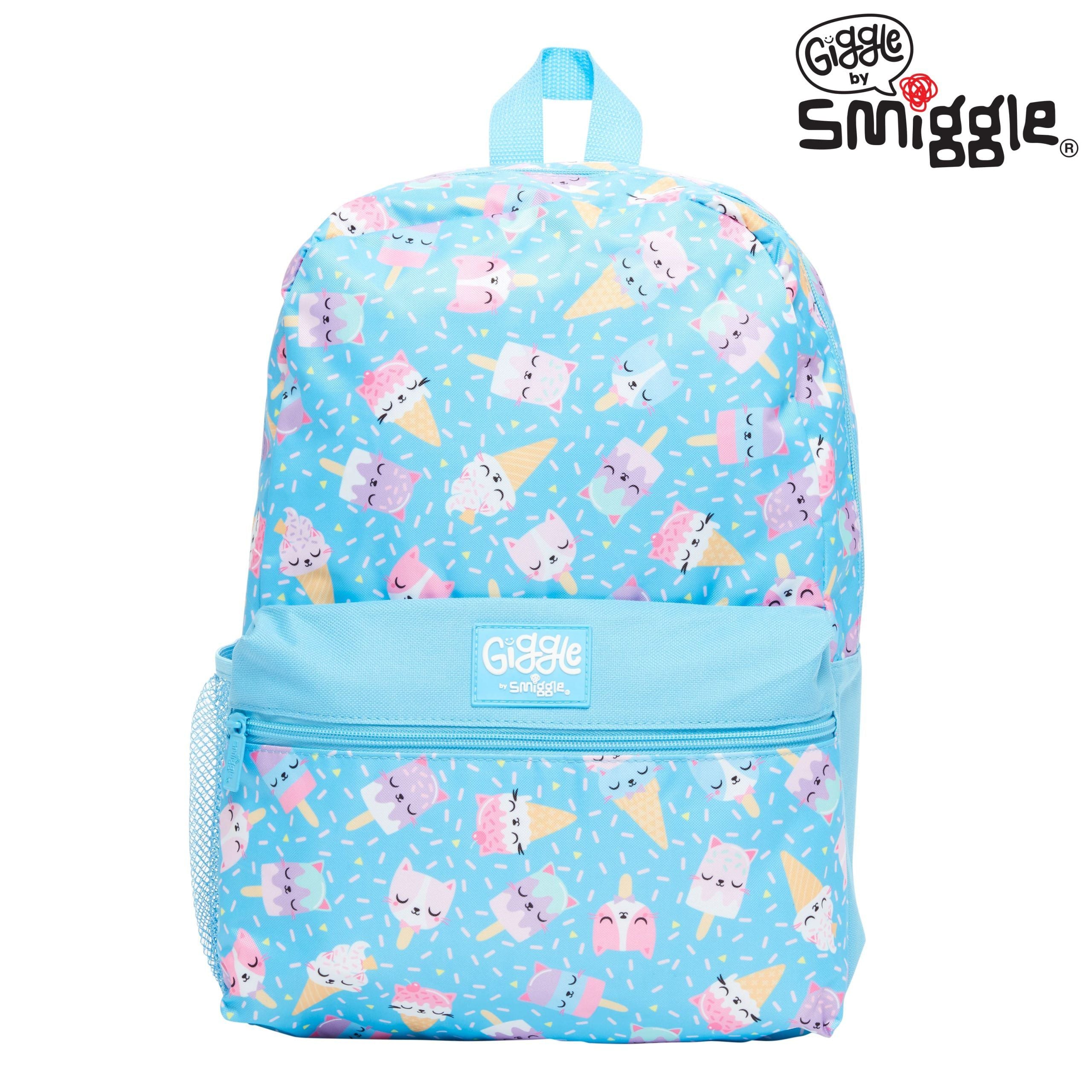 Smiggle - Giggle Mavi Sırt Çantası-Dinossi