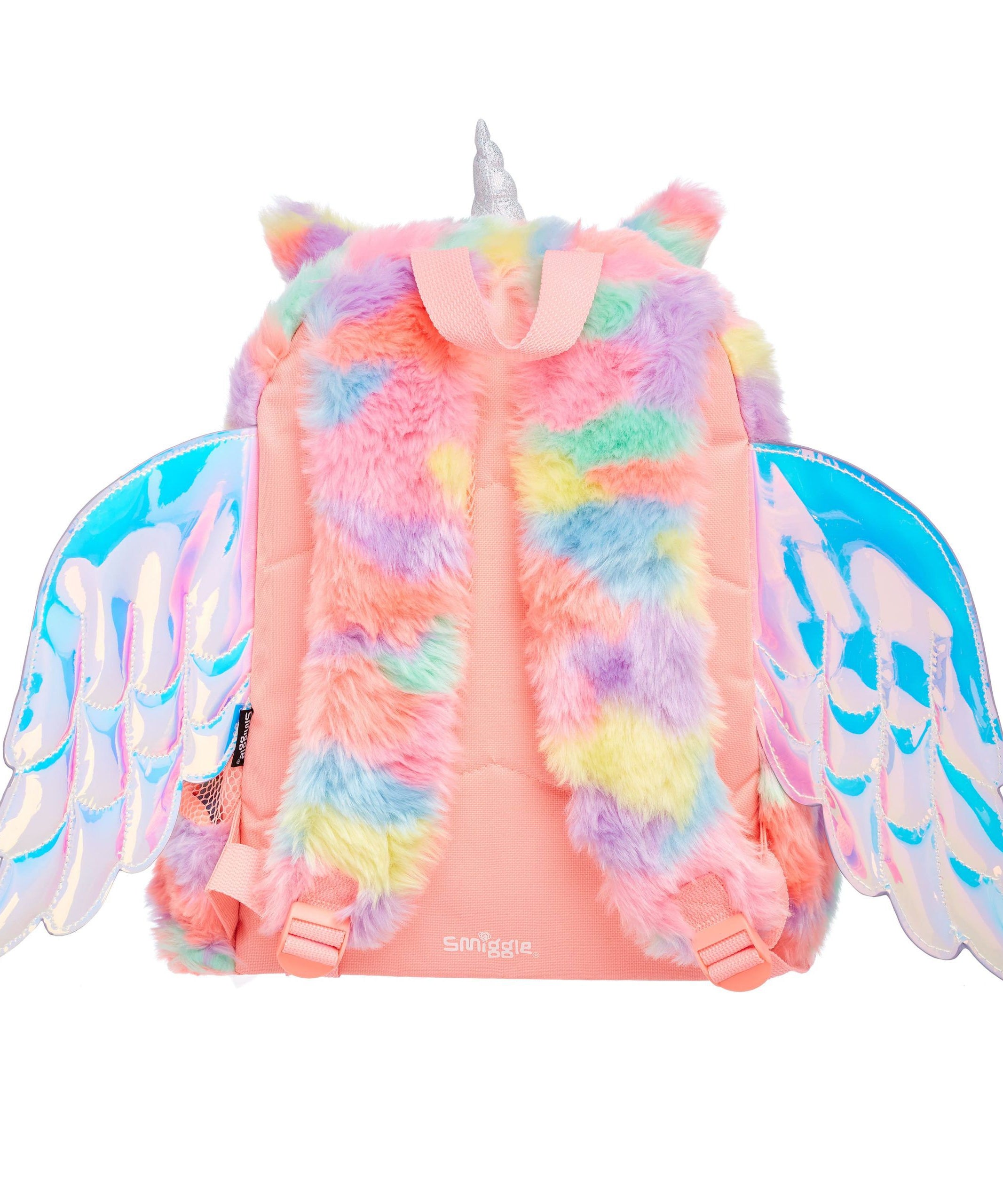 Smiggle - Dreamer Fluffy Kanatlı Sırt Çantası-Dinossi