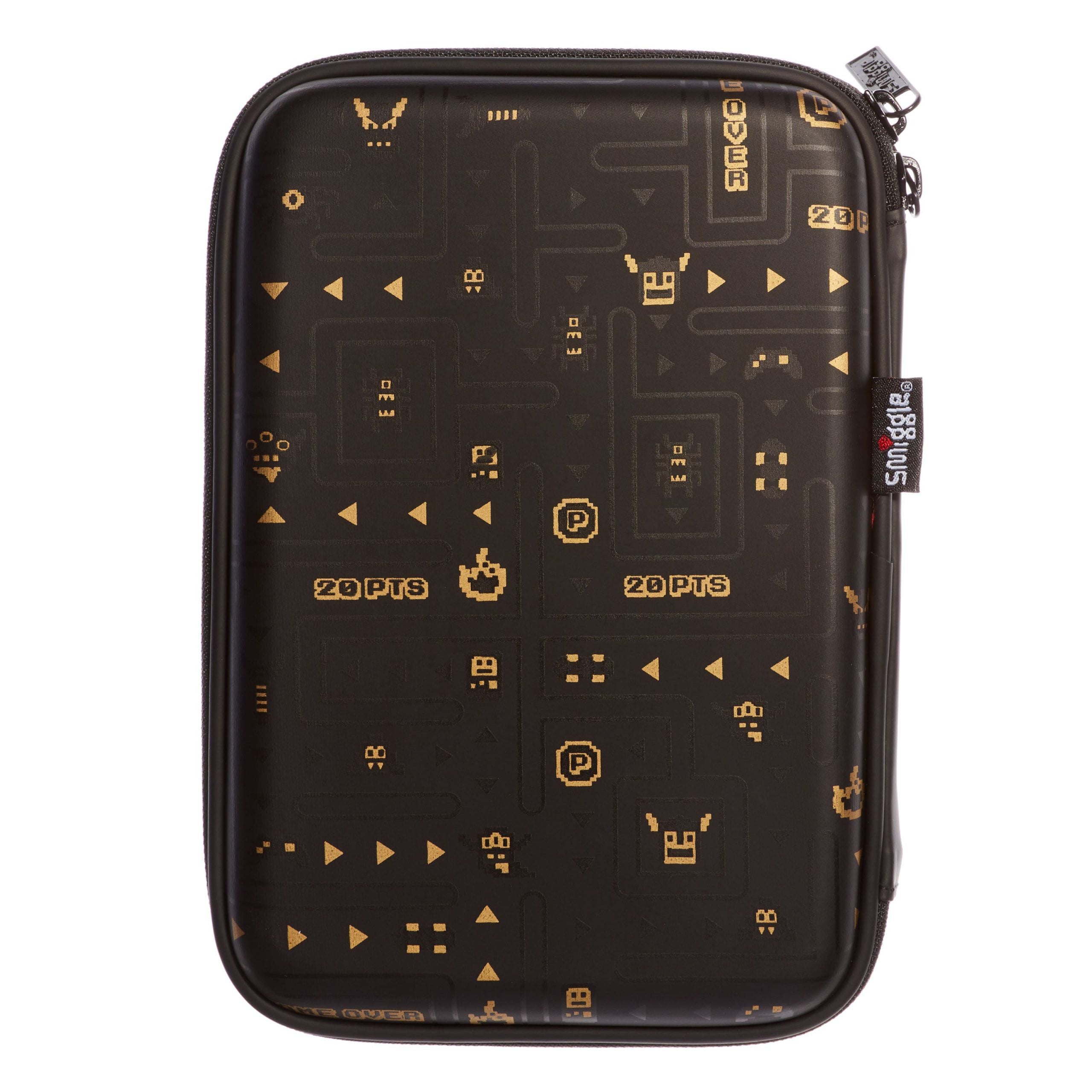 Smiggle - 3D Kabartmalı Tetris Temalı Gamer Hardtop Kalem Kutusu-Dinossi