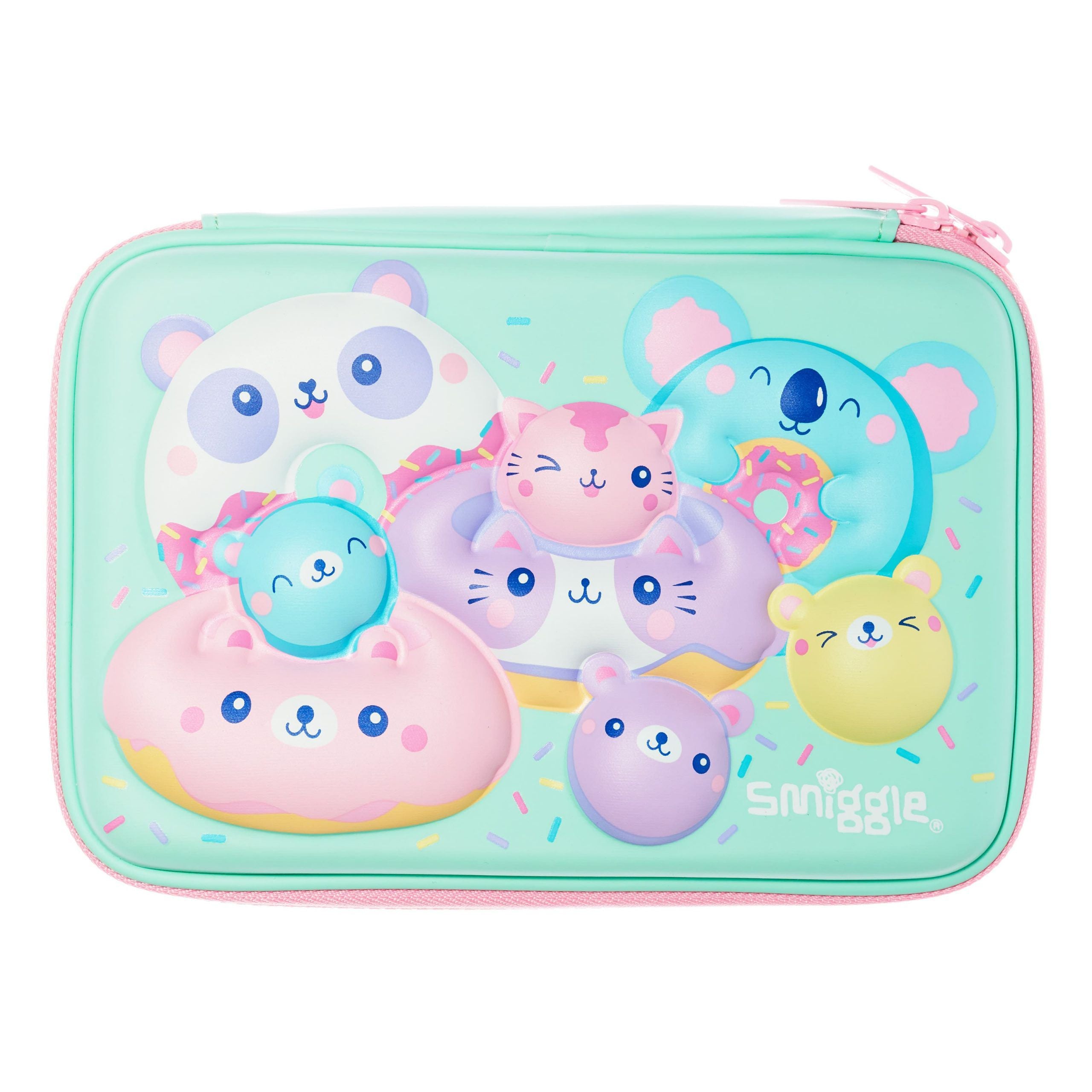 Smiggle - Lively Hardtop Kalem Kutusu-Dinossi