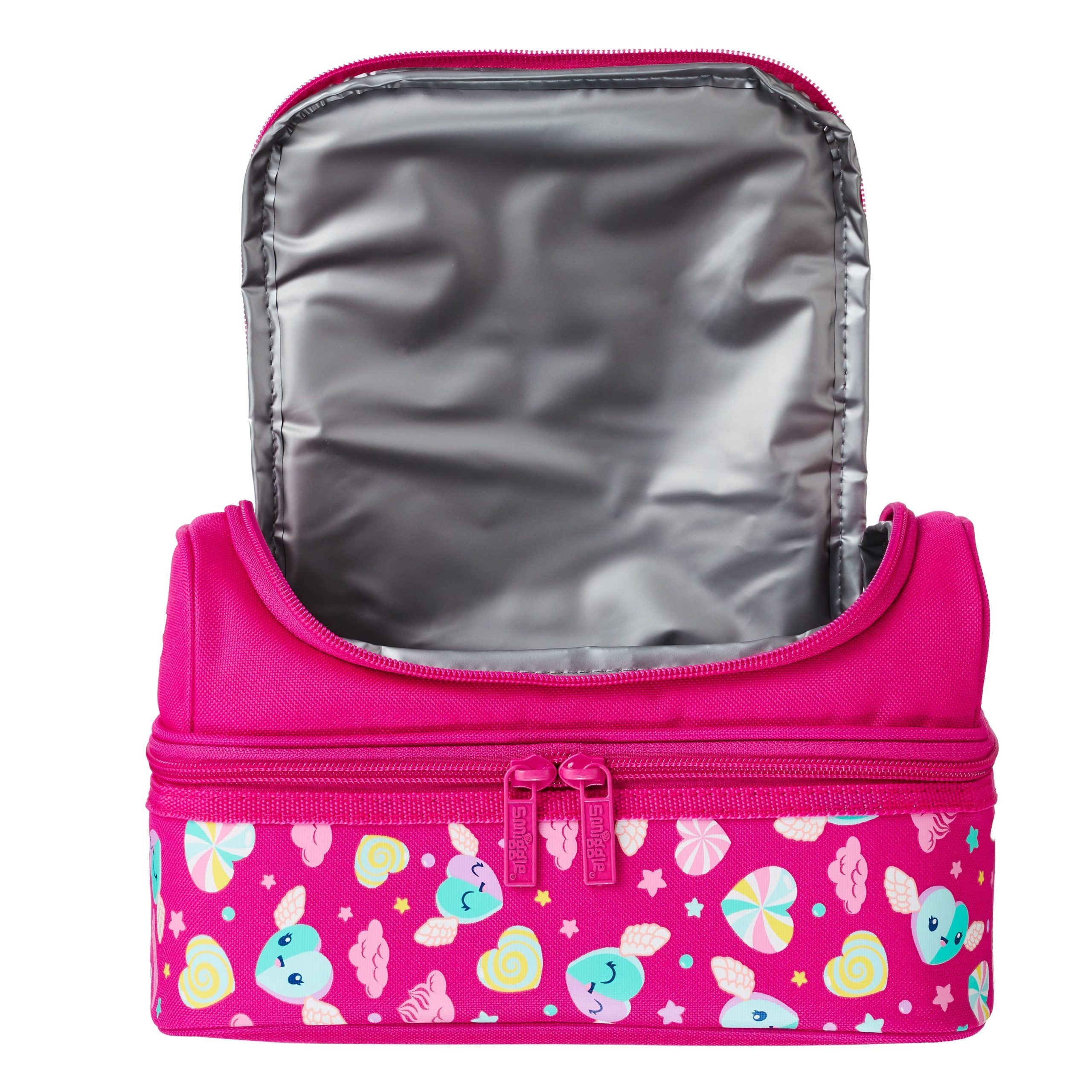 Smiggle - Universe Çift Katlı Beslenme Çantası-Dinossi