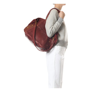 Jérôme Dreyfuss - Roger Lambskin Bag | Burgundy
