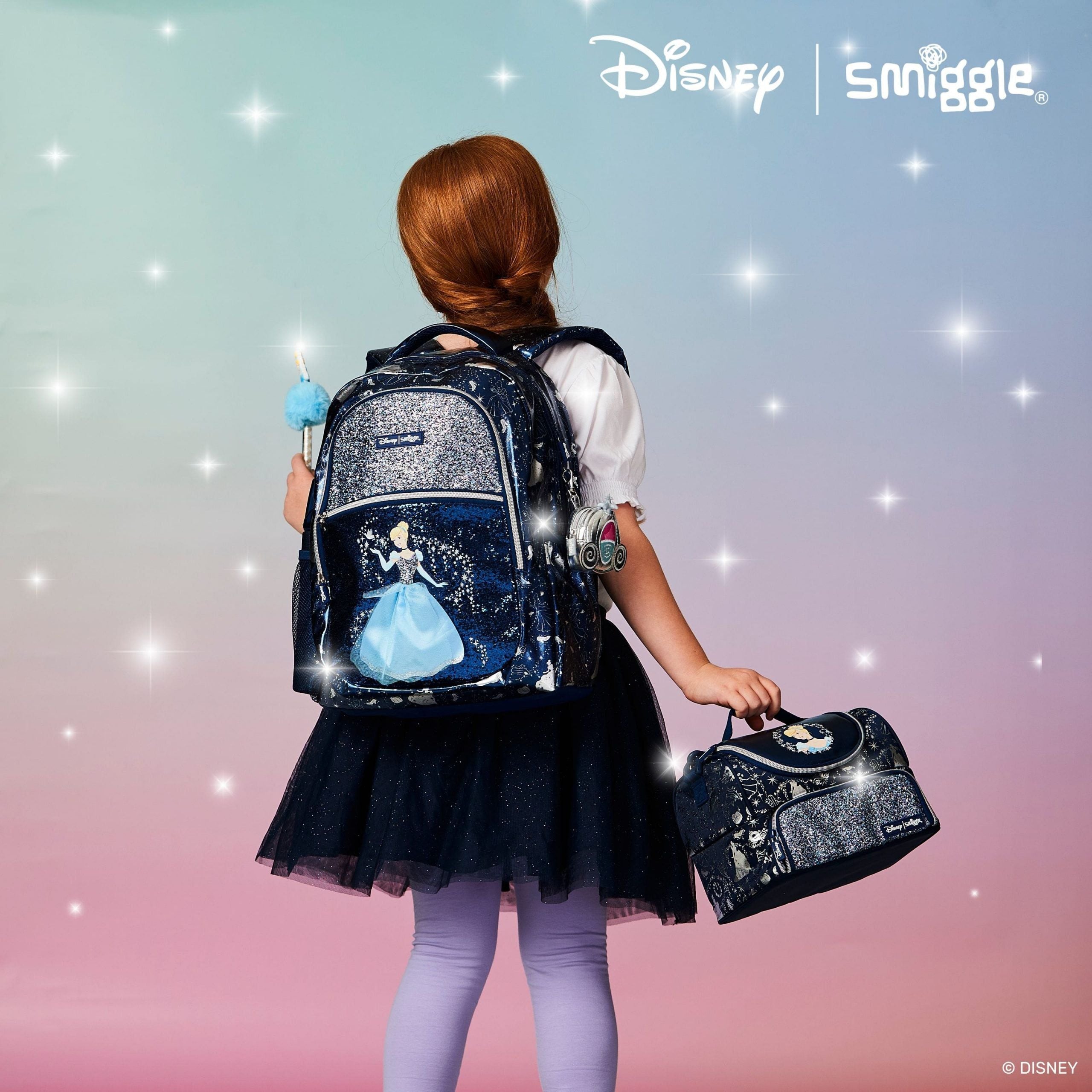 Smiggle - Disney Prenses Klasik Sırt Çantası-Dinossi