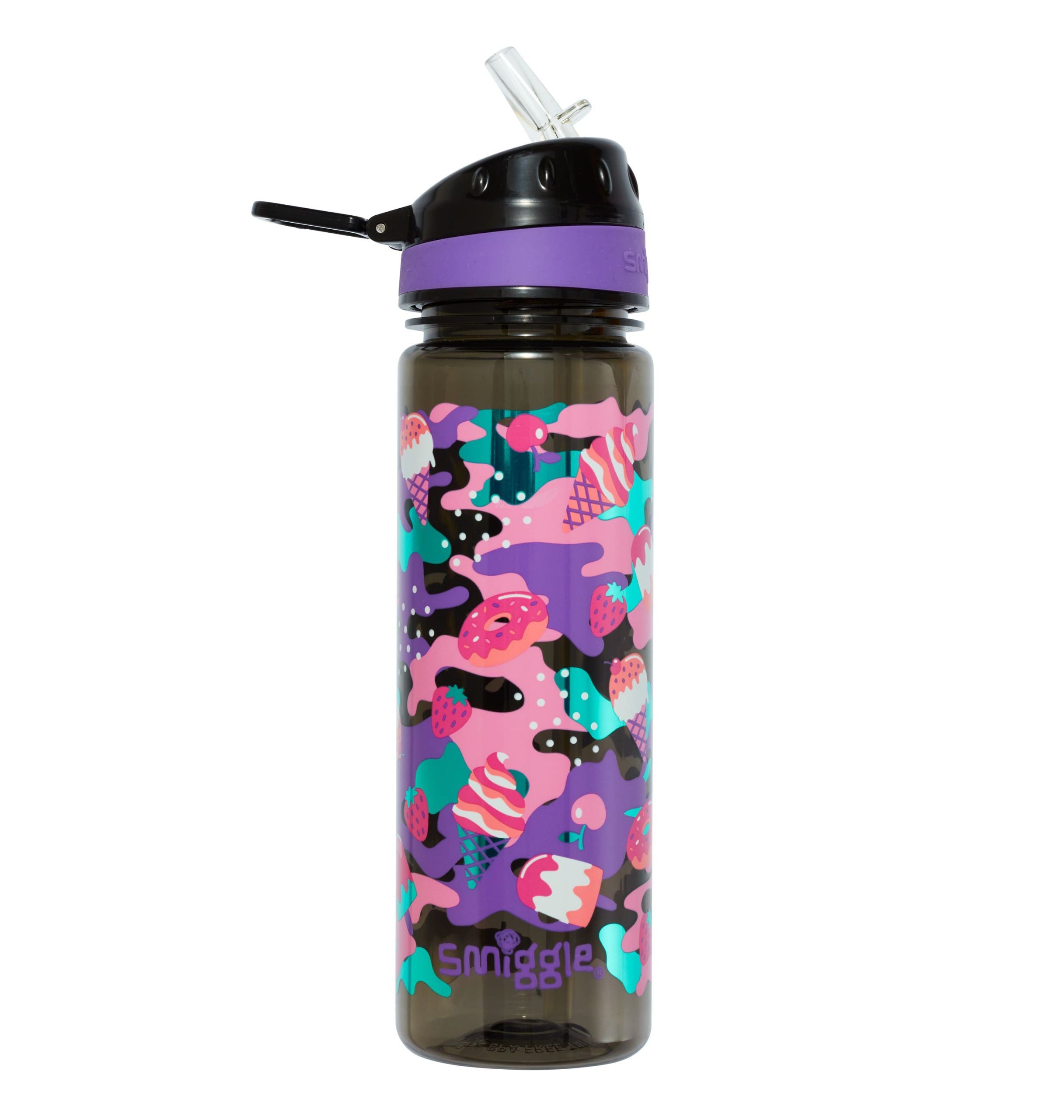 Smiggle - Hide Pipetli 650ML BPA İçermeyen Suluk-Dinossi