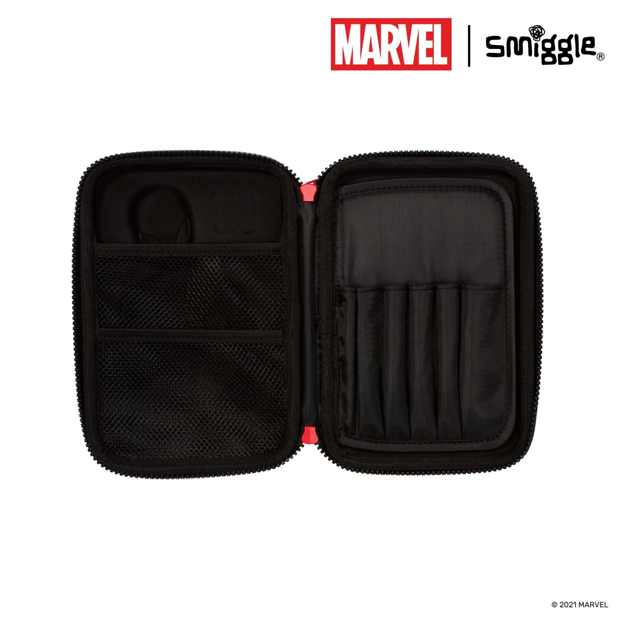 Smiggle - Marvel Spiderman HardTop Kalem Kutusu-Dinossi