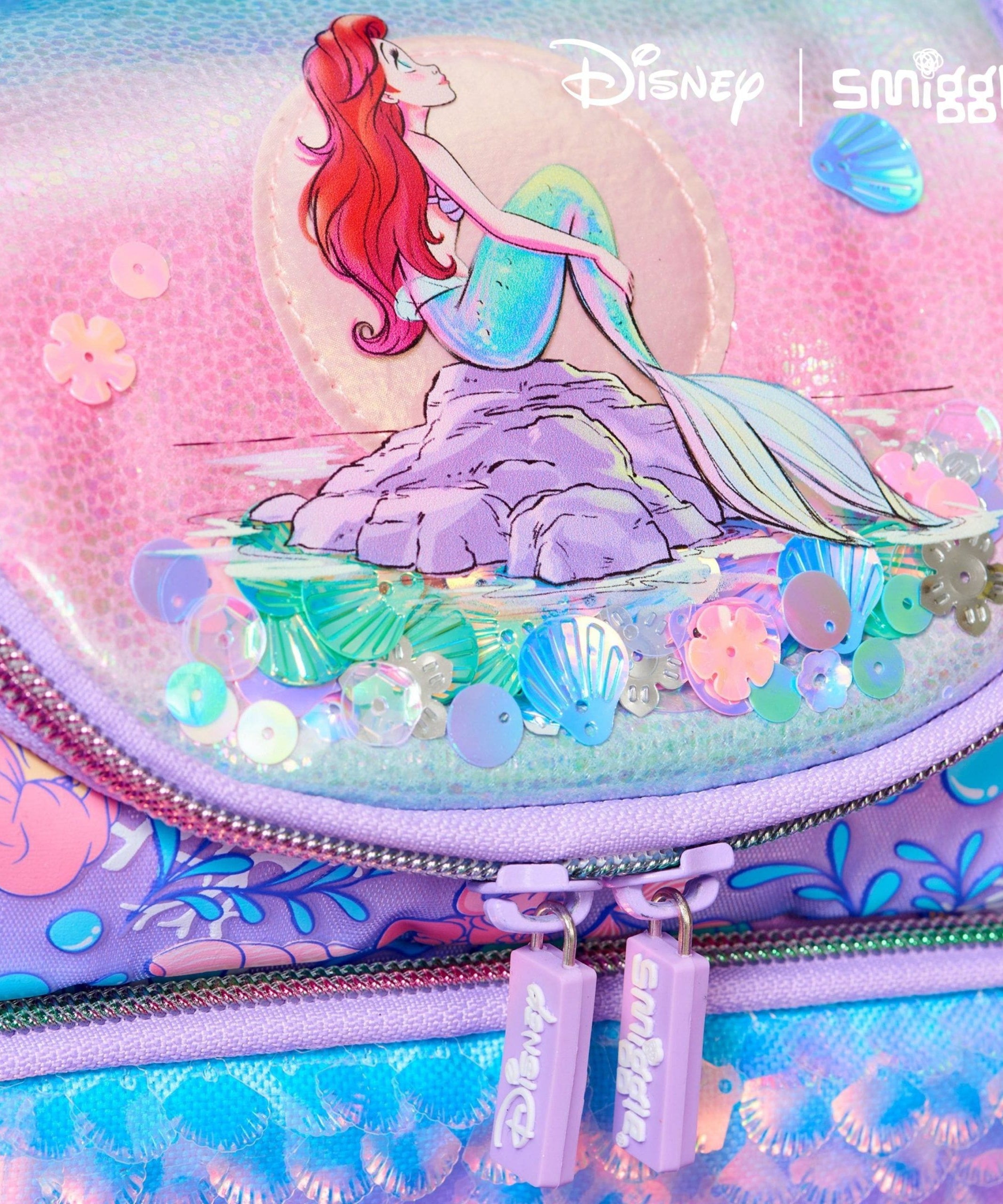 Smiggle - Disney Princess Askılı Çift Katlı Beslenme Çantası-Dinossi