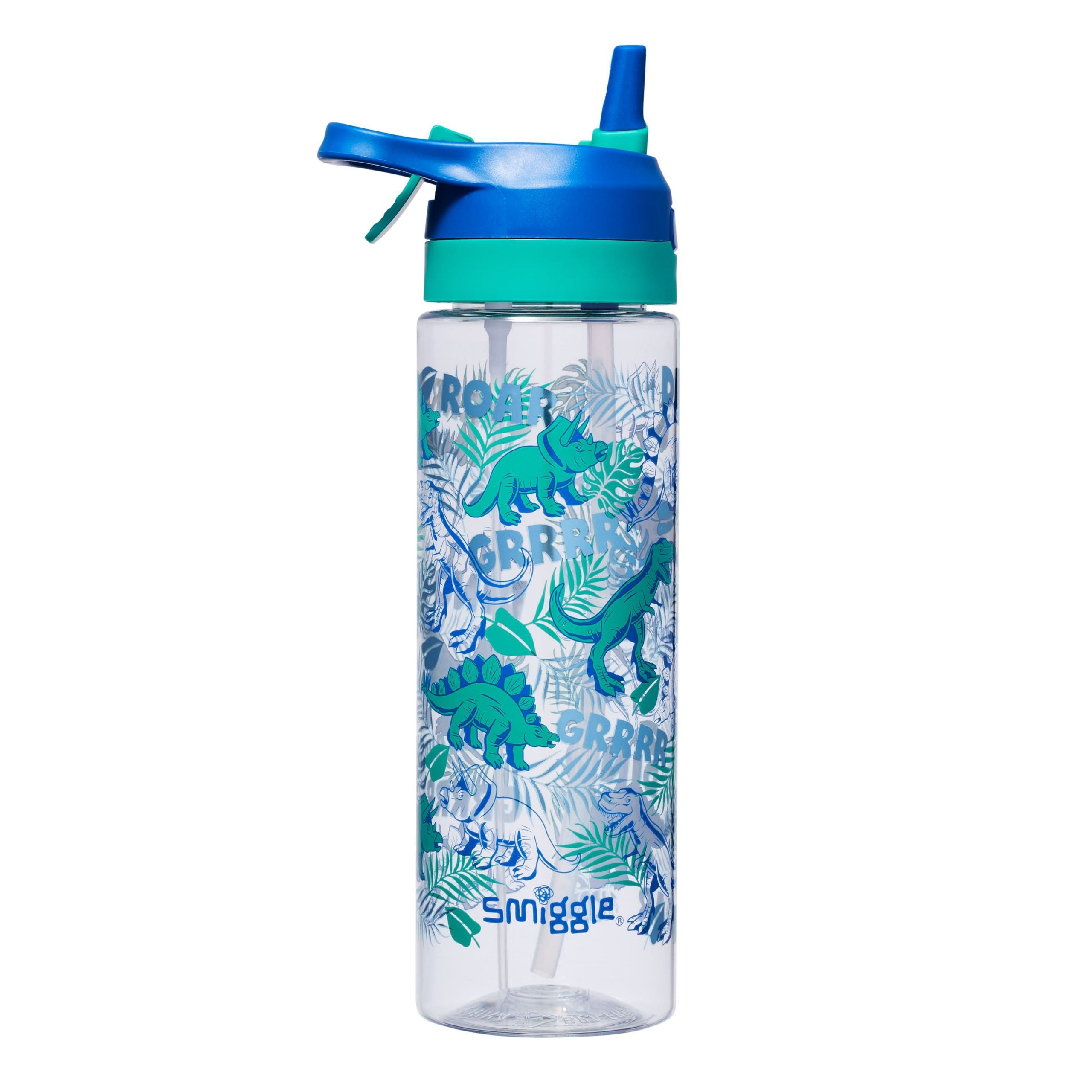 Smiggle - Su Püskürtmeli Dinossi Tasarımlı Pipetli 700ML BPA İçermeyen Suluk-Dinossi