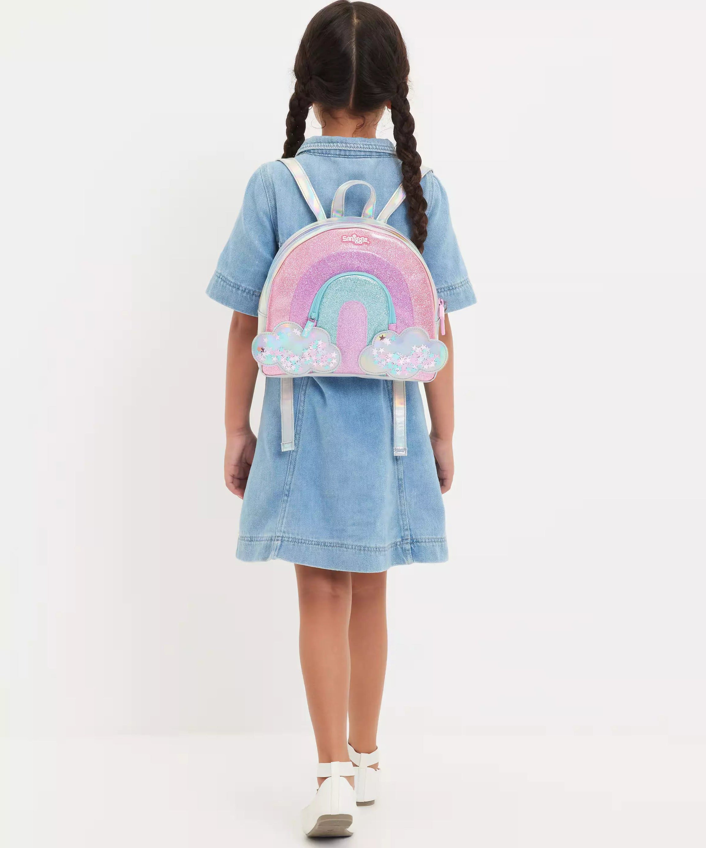 Smiggle - Gökkuşağı Haftasonu Sırt Çantası-Dinossi