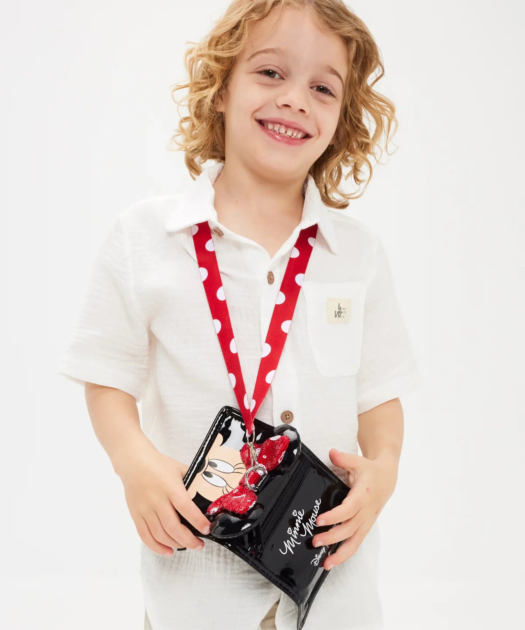 Smiggle - Minnie Mouse Karakterli İpli Cüzdan-Dinossi