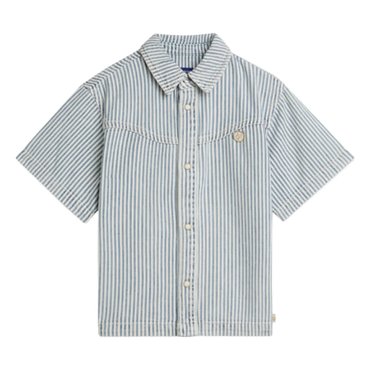 Scotch & Soda - Striped Denim Shirt | Light Blue