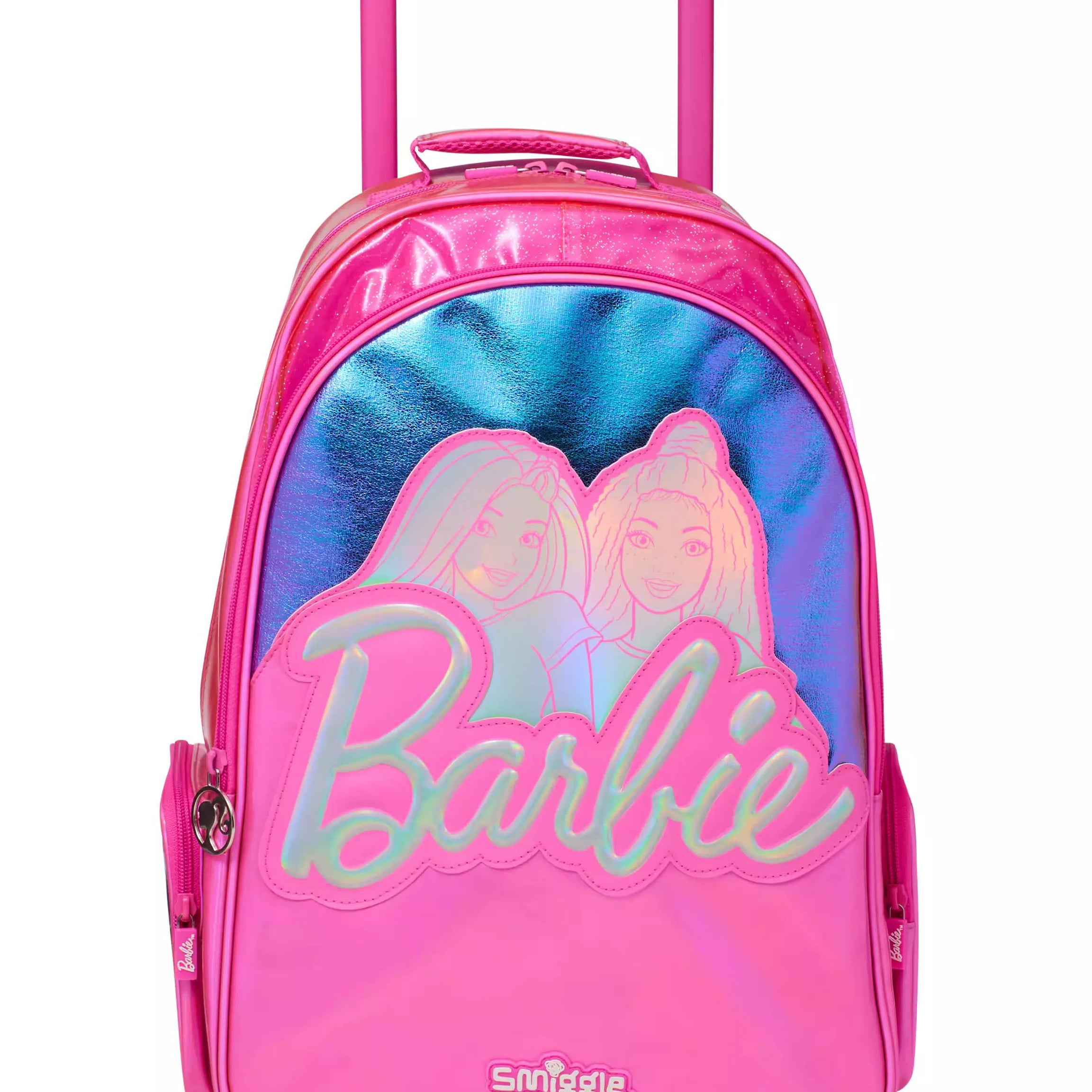 Smiggle - Barbie Çekçekli Işıklı Tekerlekli Çanta-Dinossi