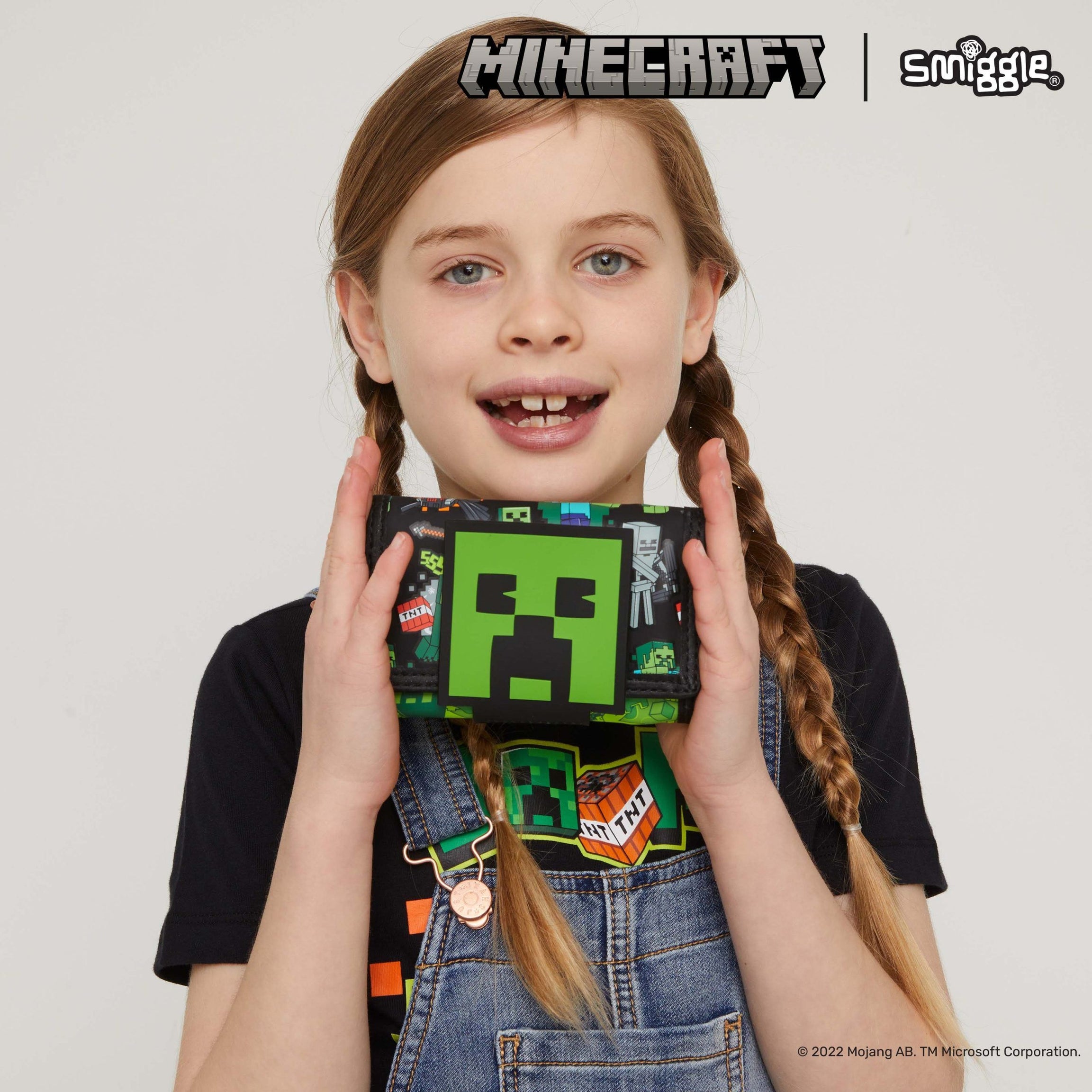 Smiggle - Minecraft Çocuk Cüzdanı-Dinossi