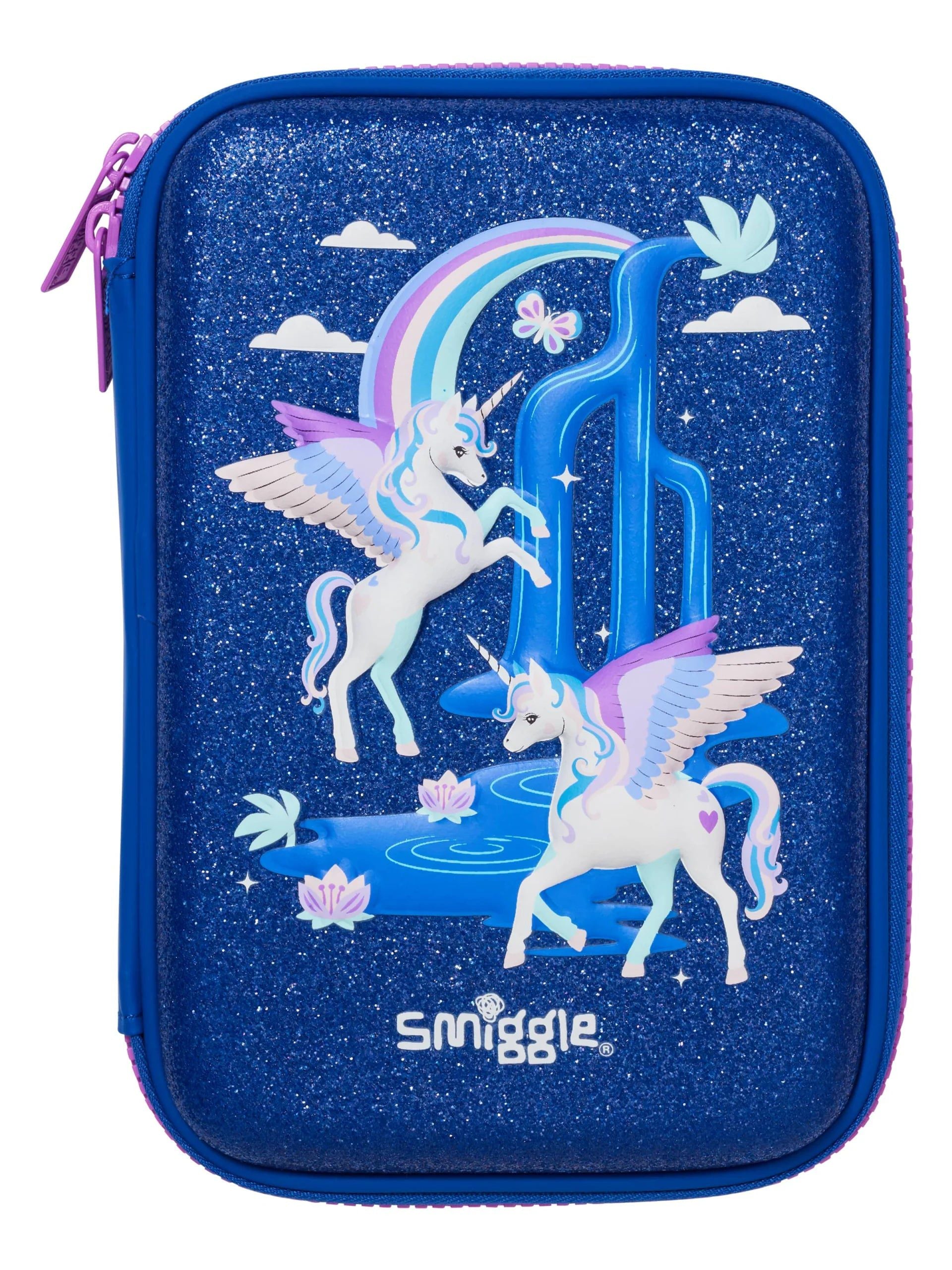 Smiggle - Away Hardtop Unicorn Kalem Kutusu-Dinossi