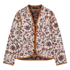 Louise Misha - Nelina Bluebell Grove Reversible Jacket - Women's Collection | Noir/Blanc