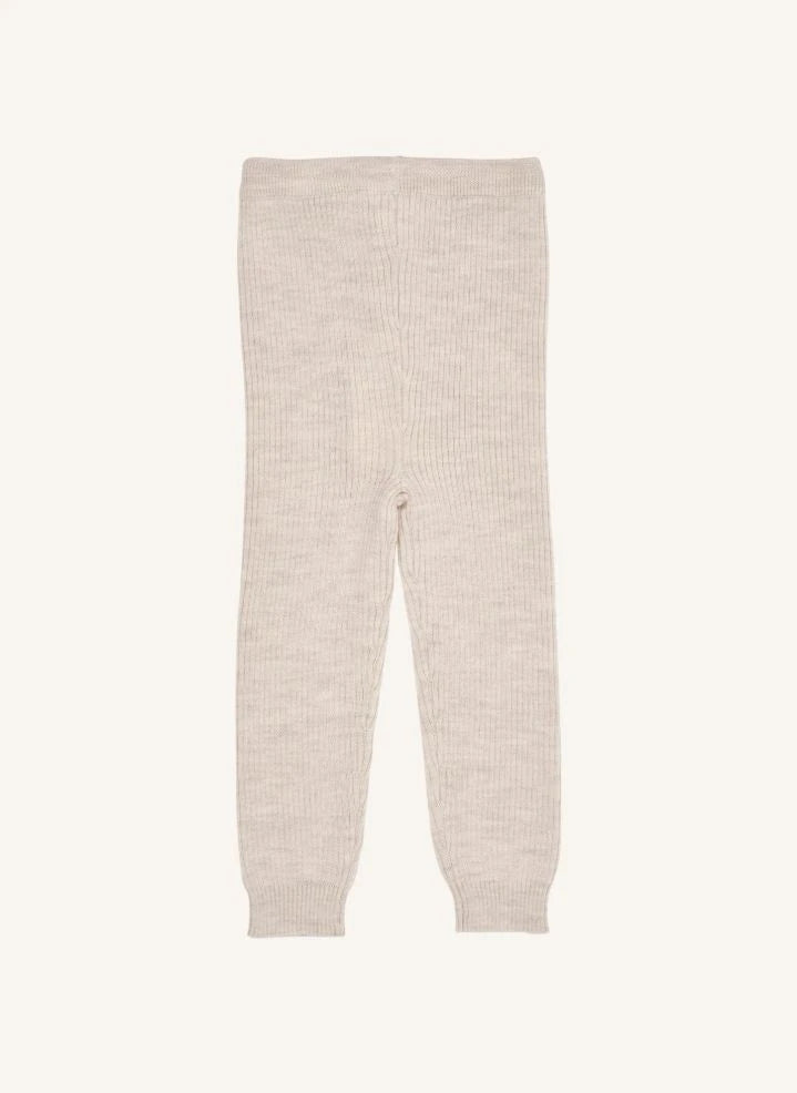 Copenhagen Colors - Merino Wool Ribbed Tights | Cream