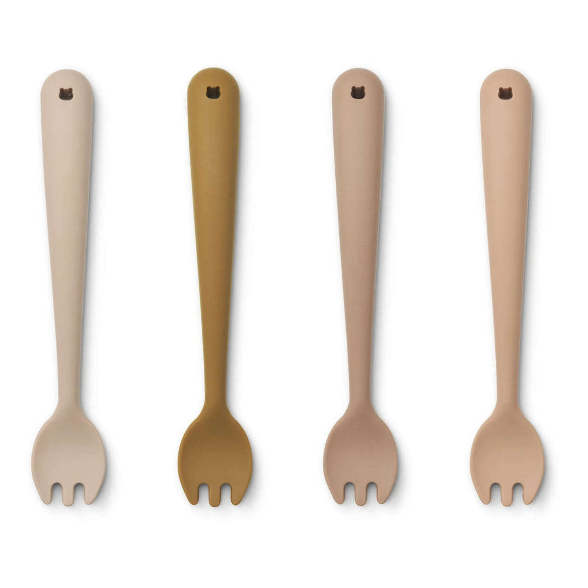 Liewood - Silicone Forks - Set of 4 | Pale Pink